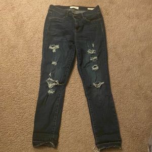 Pacsun distressed ankle jegging
